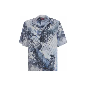 DIESEL Graphic print Camp collar Shirt