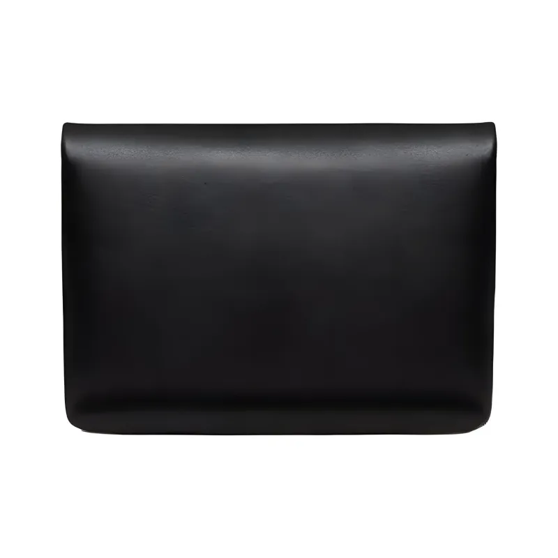 Valentino One Stud Lambskin Clutch Men's Black-2