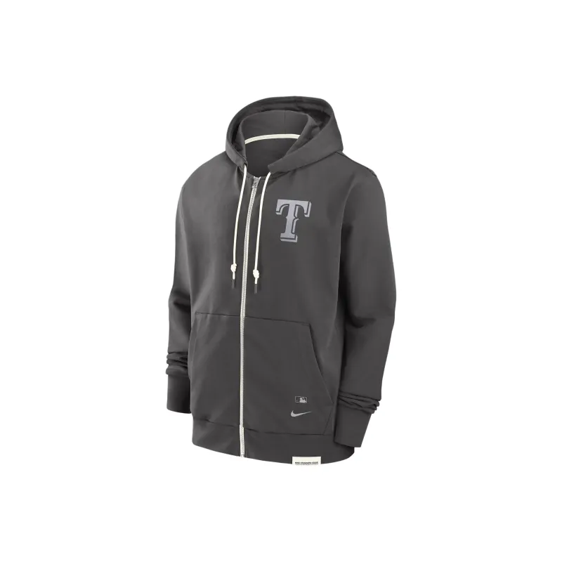 Nike MLB Collaboration Texas Rangers Travel Player Sweatshirt Men's Gray-0
