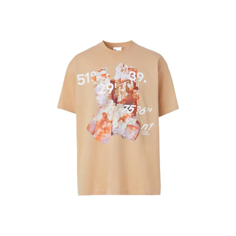 Burberry T Shirts Men Beige-0
