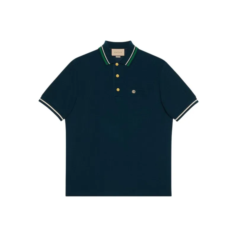 GUCCI FW23 Polo Shirt Men's Lake Blue-0