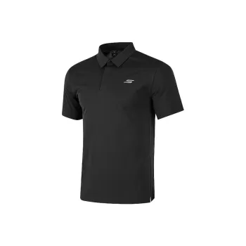 Skechers GODRI Polo Shirt Men's Carbon Black