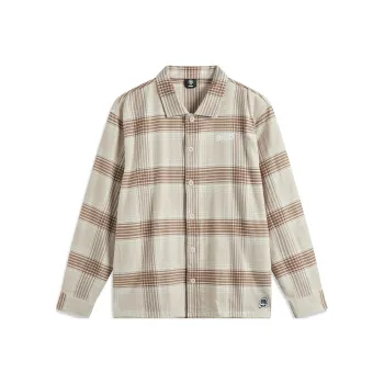 LiNing Badfive Shirt Men's Oat Gray Plaid