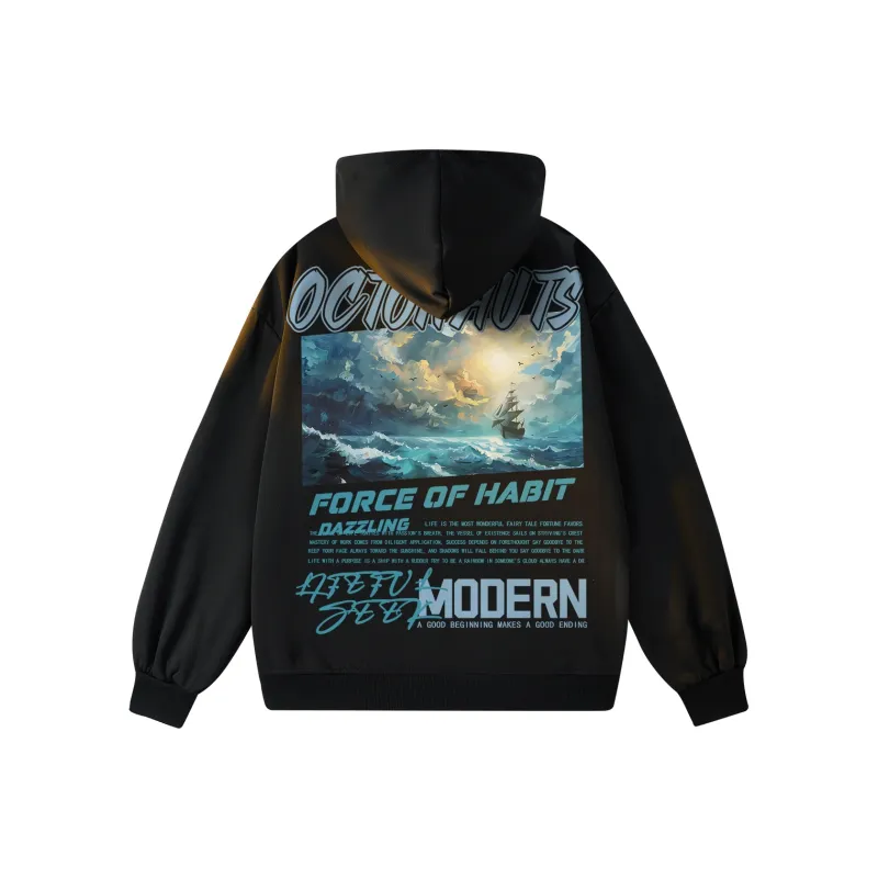 Small Columns Under The Sea Hoodie Unisex-4