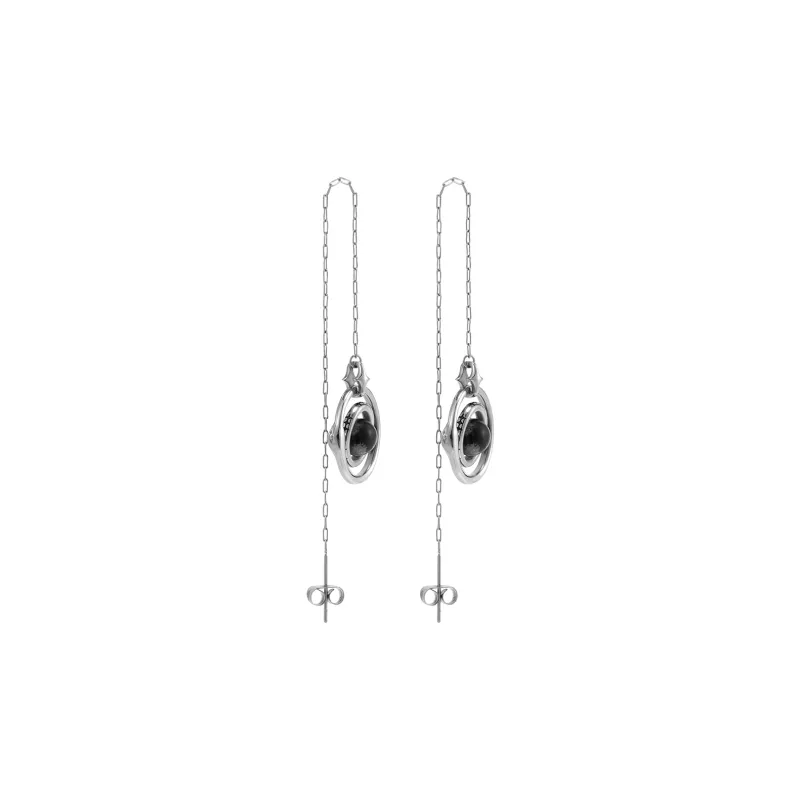 BLACKHEAD Steel Drop Earrings Unisex-3