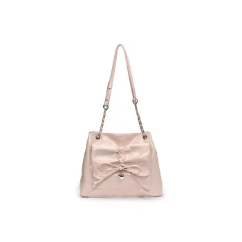 XIANGSU PU Underarm Tote Shoulder Bag Women's Pink/White/Black