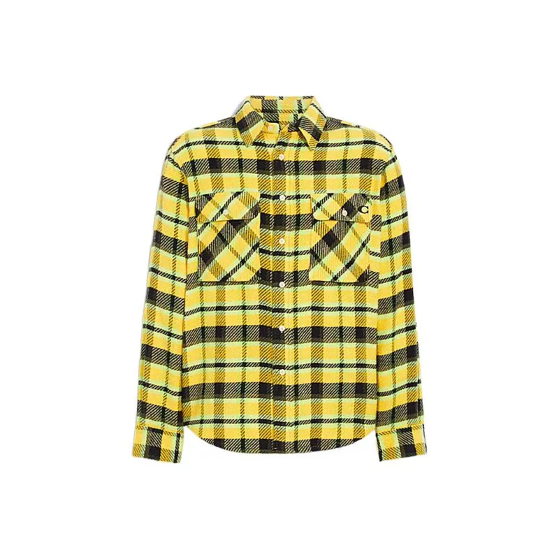 COACH Shirts Men Yellow-0