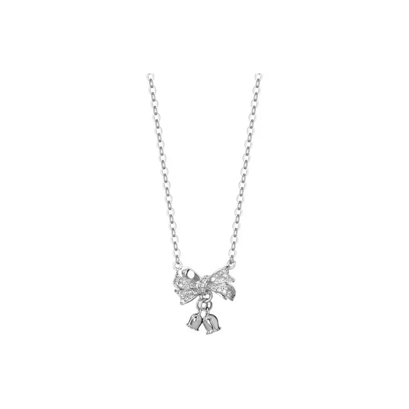 Hi There S999 Fine Silver Necklaces Women's-0