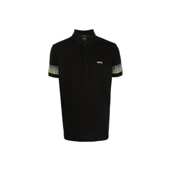 HUGO BOSS SS23 Men's Paddy 2 Golf Polo Black