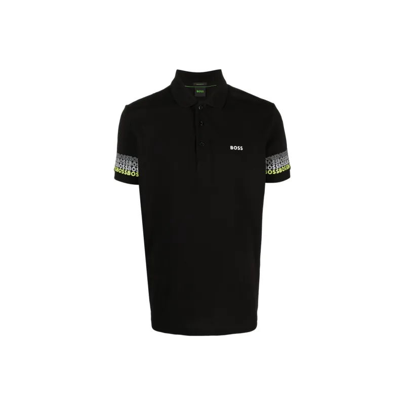 HUGO BOSS SS23 Men's Paddy 2 Golf Polo Black-0