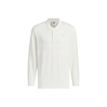 Adidas Originals FW24 PREMIUM LONG SLEEVE POLO SHIRT Polo Shirt Men's Jade White
