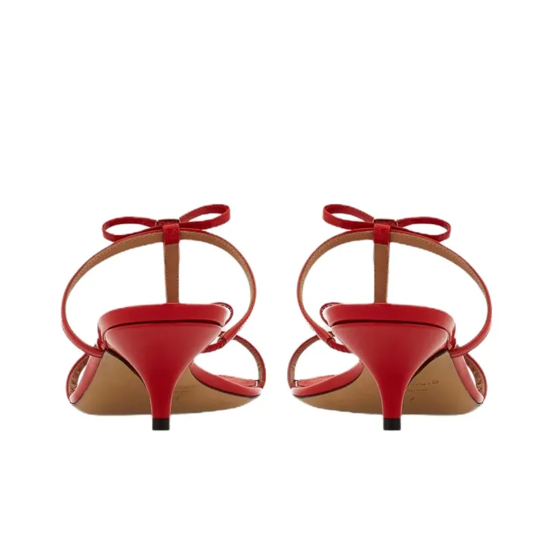 FERRAGAMO Slide Slippers Women's Red-3
