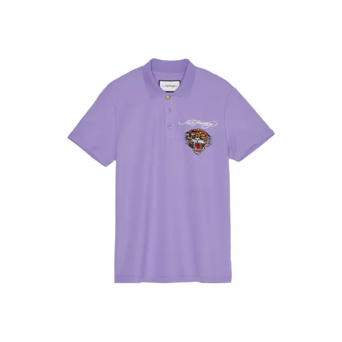 Ed Hardy Classic Classic Series Polo Shirts Men Lilac