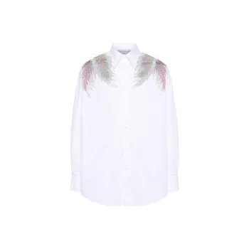 BLUEMARBLE Rhinestone-wings Poplin Shirt