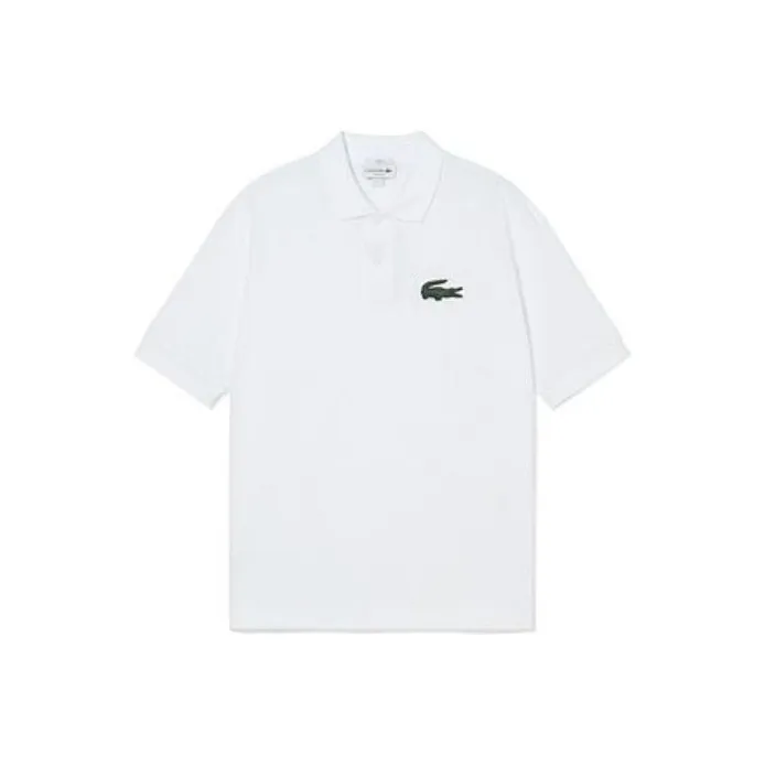 LACOSTE Logo Embroidered Short Sleeved Polo Shirt-0
