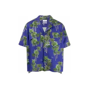 RHUDE Palm tree Print 'Green' Shirt