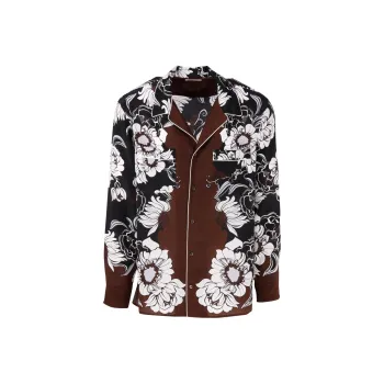 Valentino Graphic Printed Long Sleeved Shirt
