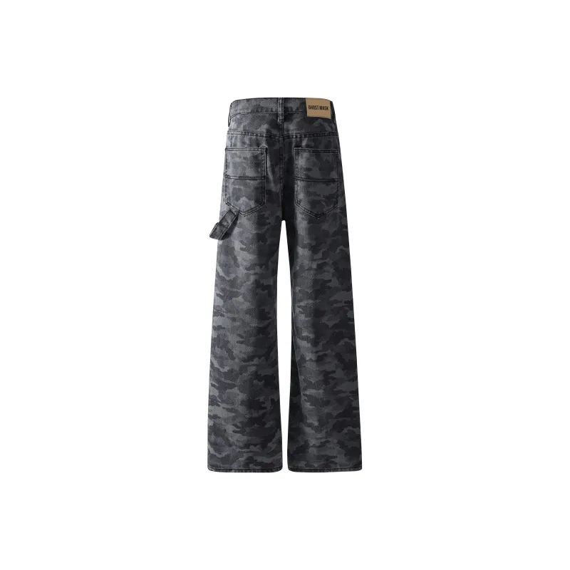 Ghost Mask Jeans Unisex Camouflage-1