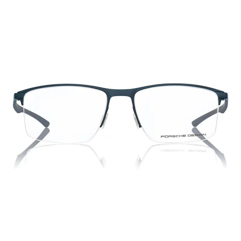 PORSCHE DESIGN Stainless Steel Carbon Fiber Rubber Square Eyeglass Frames Unisex-1
