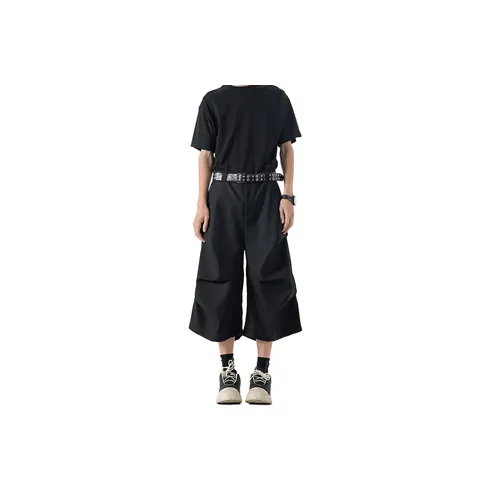 WELTER EXPERIMENT Casual Shorts Unisex Classic Black-2