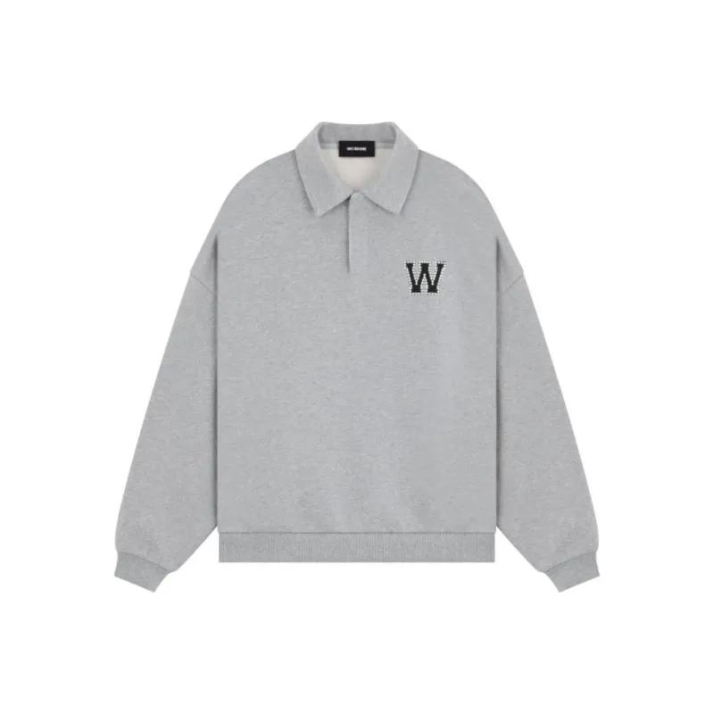 WE11DONE Logo embellished Polo Shirt-0