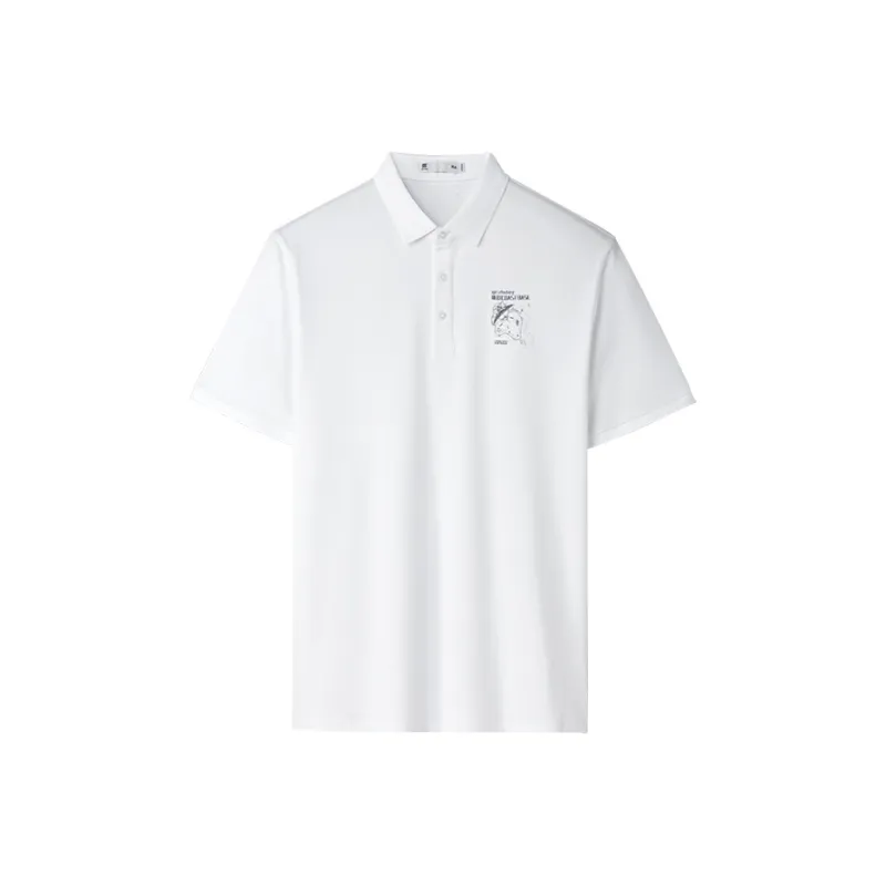 HLA x SANTI,LIANMINGKUAN Short Sleeved Polo Shirt Men's-5