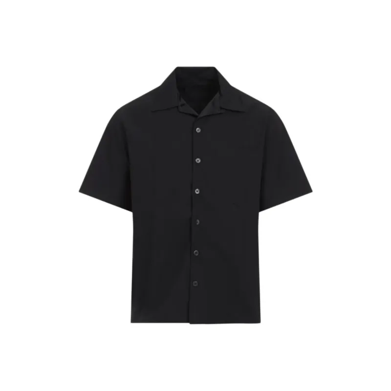 PRADA Short Sleeved Buttoned Bowling Shirt-0