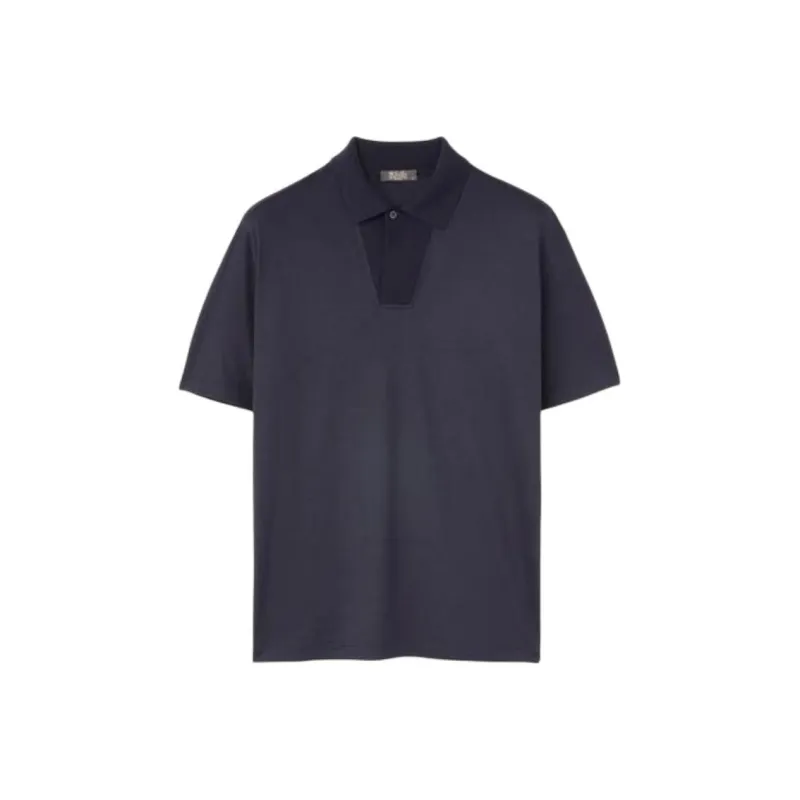 Loro Piana Polo Shirt Men's Marine Blue-0