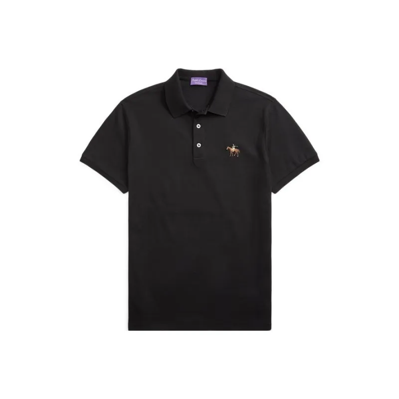 Ralph Lauren Purple Label Logo embroidered Polo Shirt-0