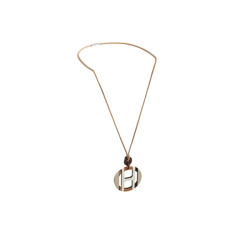 HERMES H Equipe Horn Necklaces Women's-1