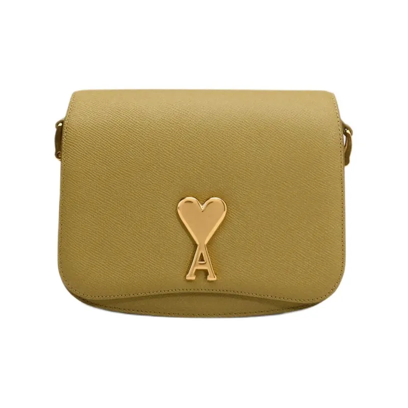 AMIPARIS Grain Leather Crossbody Bag, Shoulder Bag Women's Havana & Brass-0