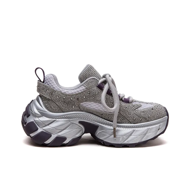 Chibang Lightweight Low Top Chunky Sneakers Women's-6