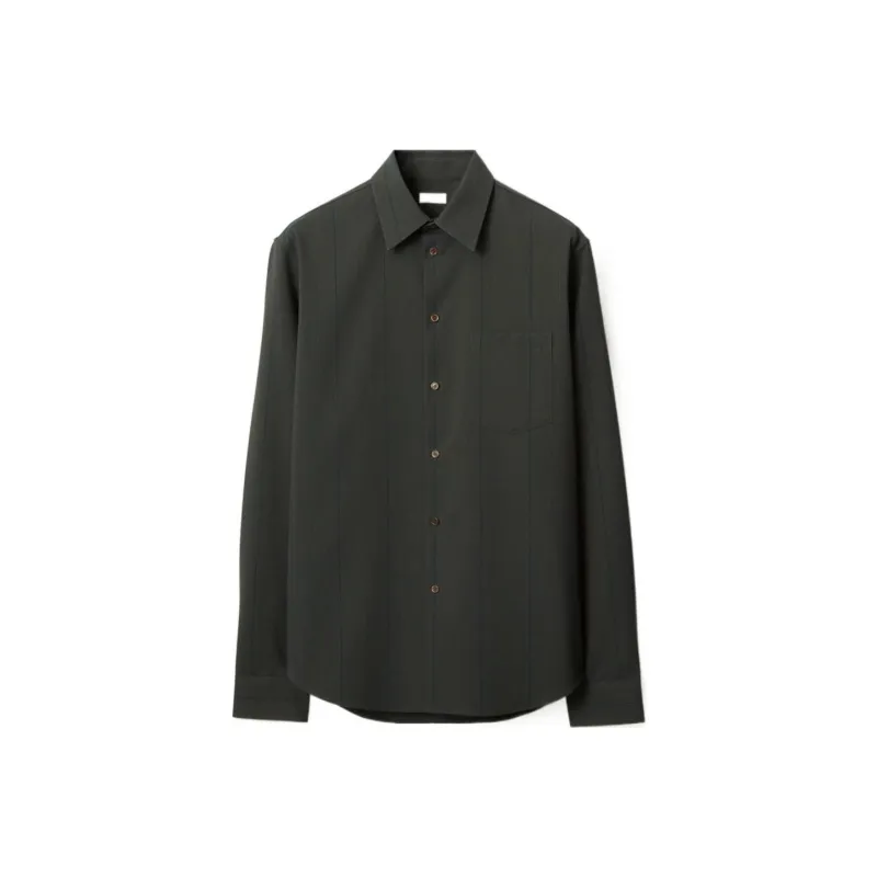 Burberry Striped Wool Shirt-0