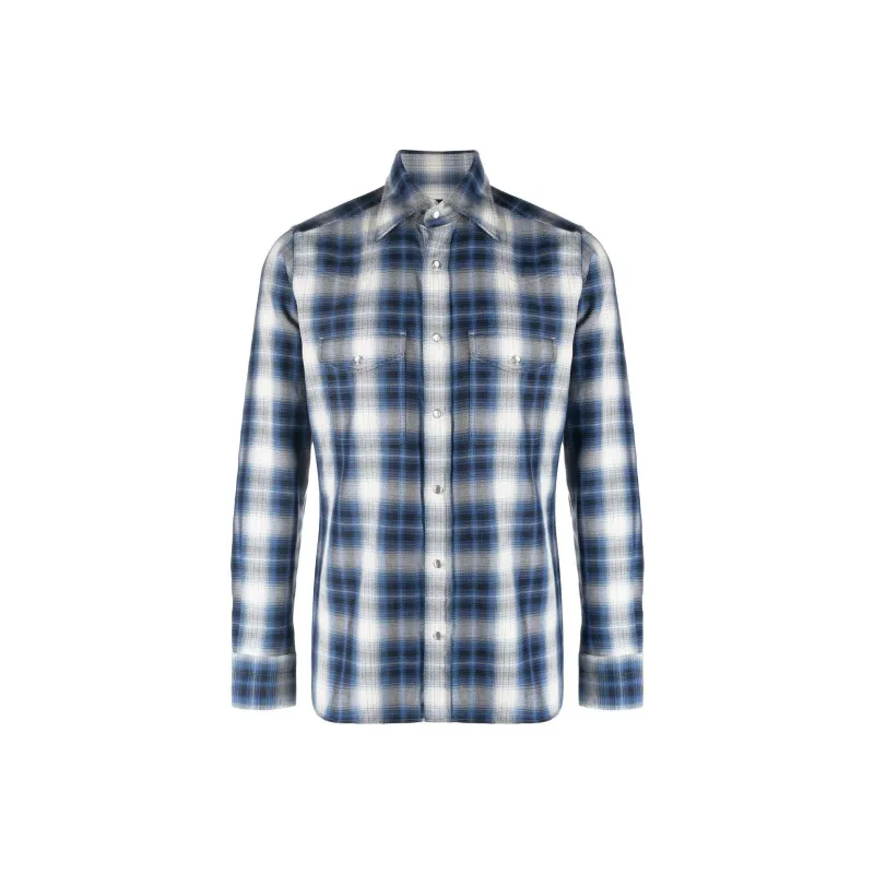 TOM FORD Shirts Men Blue-0