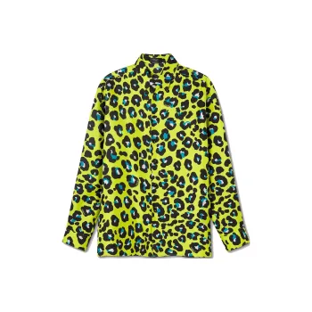 VERSACE Daisy Leopard Shirt