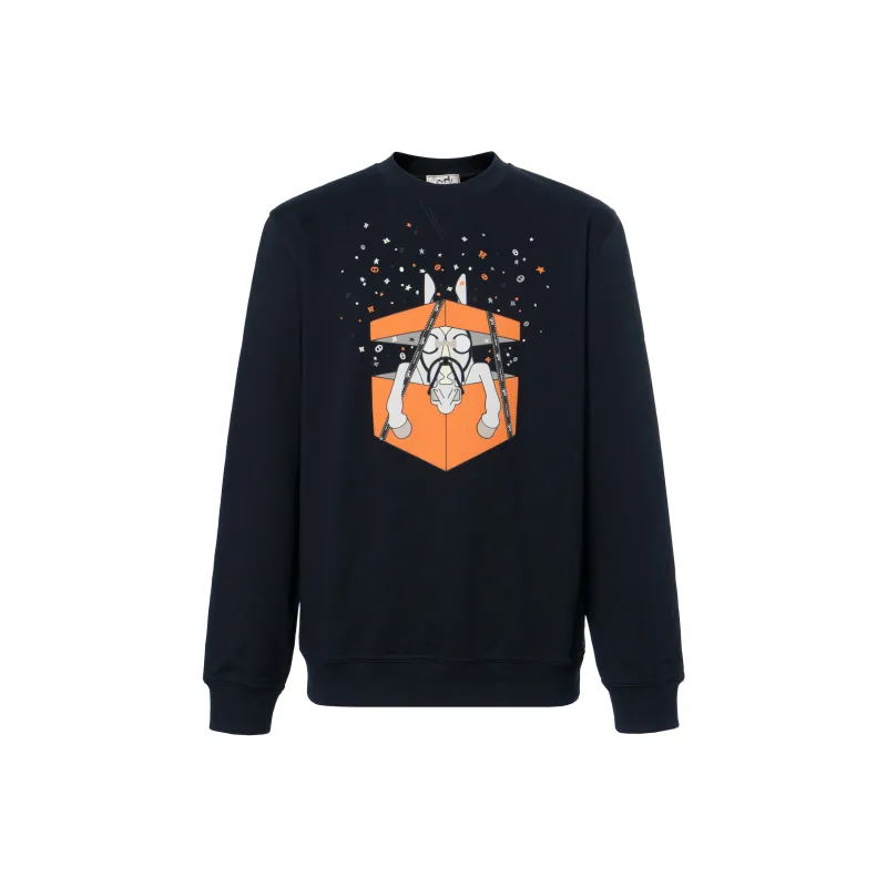 HERMES SS24 Sweatshirt Men's Marine Blue-0