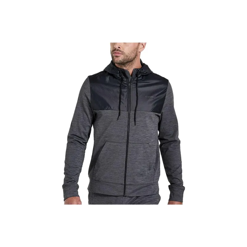 Saucony Solstice Zip Hoody Sweatshirts Men Gray-0