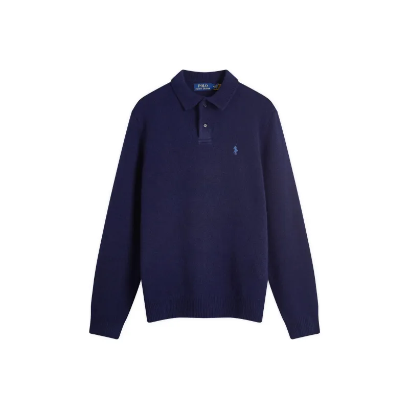Polo Ralph Lauren Lambswool Knitted Long Sleeve Polo-0