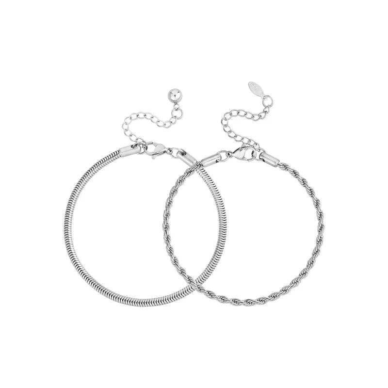 MISS XIA JWY Titanium Steel Bracelets Unisex-12