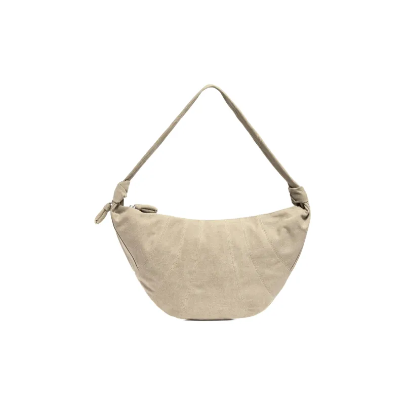 Lemaire Fabric Croissant Bag Shoulder Bag Large Size Women's Beige-0
