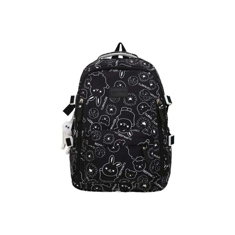 Tong Tong Rabbit Nylon Backpack Women's Multicolor-0