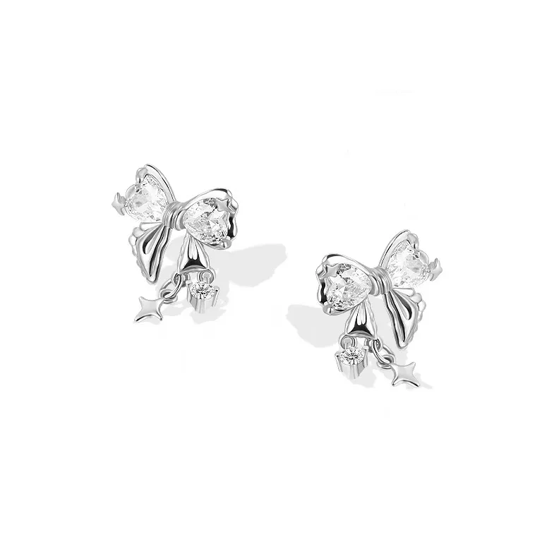 MEOBURLIY 999 Fine Silver Stud Earrings Unisex-3