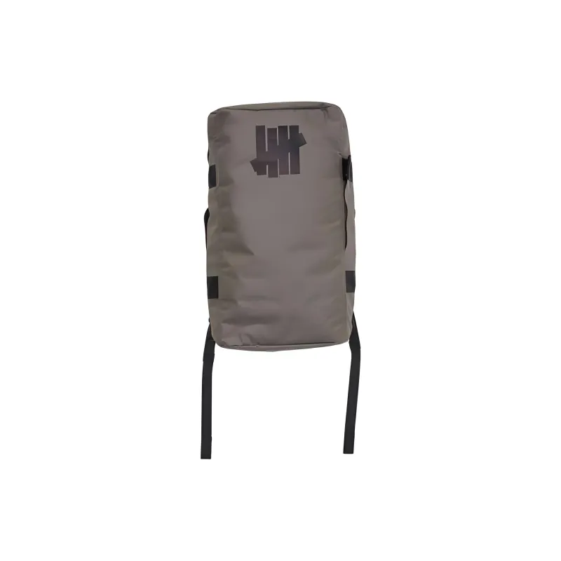 UNDEFEATED PVC Polyvinyl Chloride With Artificial Leather Backpack Regular Unisex Black/Olive Green-5