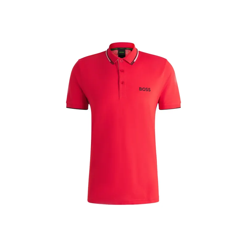 HUGO BOSS Polo Shirts Men Red-0