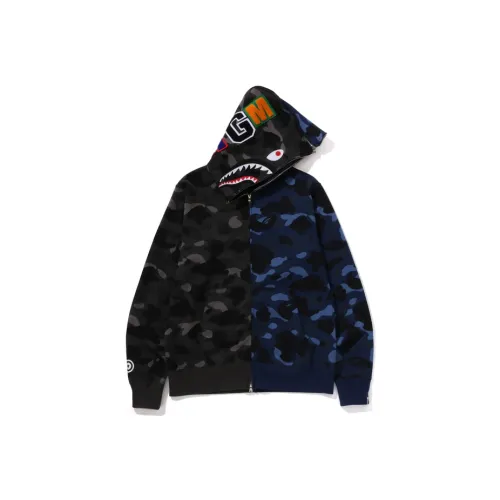 A BATHING APE Color Camo Separate Shark Full Zip Hoodie