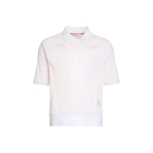 THOM BROWNE Polo Shirts Men Pink