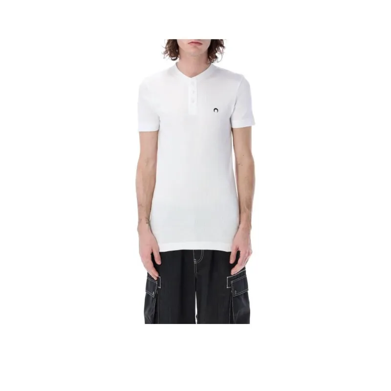 Marine Serre Polo Shirts Men White-0