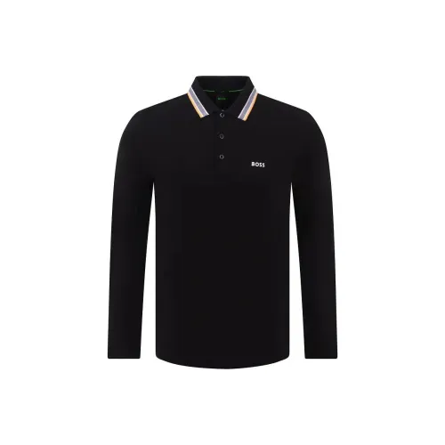 HUGO BOSS Polo Shirts Men Black