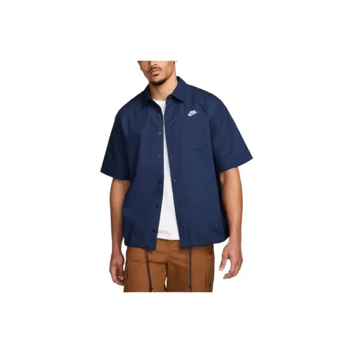 Nike Club Men's Short Sleeve Oxford Button Up Shirt