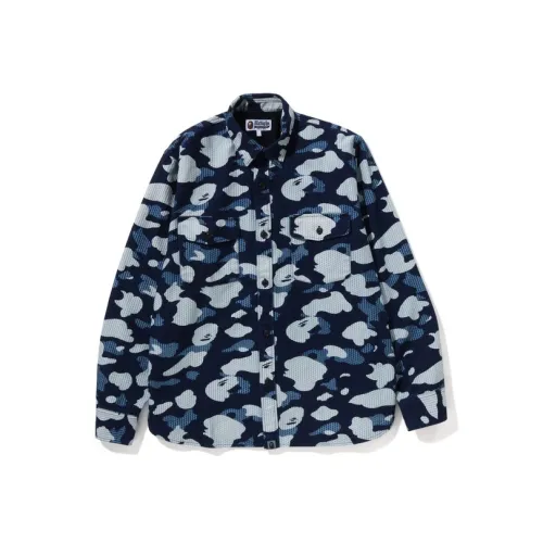 A BATHING APE Sashiko Camo Relaxed Fit Shirt